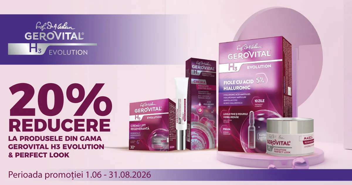 Gerovital H3 Evolution - 20% discount