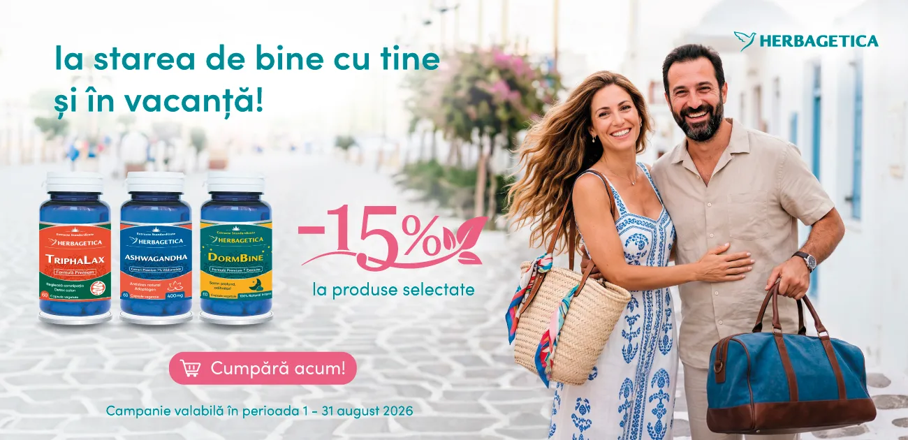 Herbagetica - Beneficiaza de 15% reducere la produsele selectate