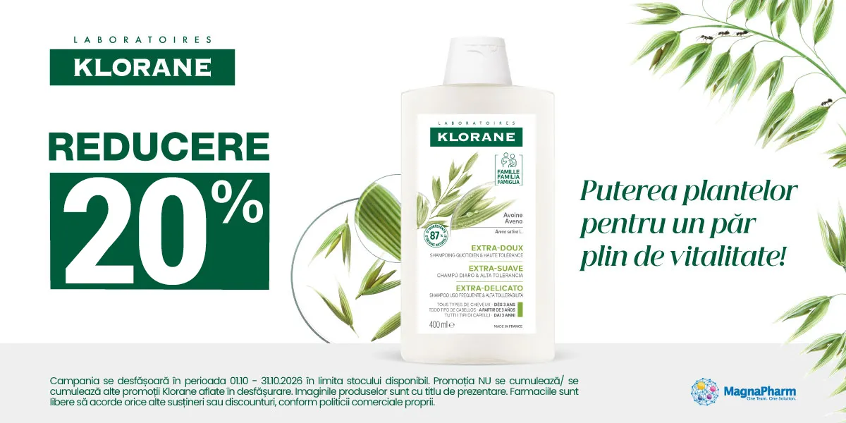 Klorane - Sampon Ovaz - 20% reducere