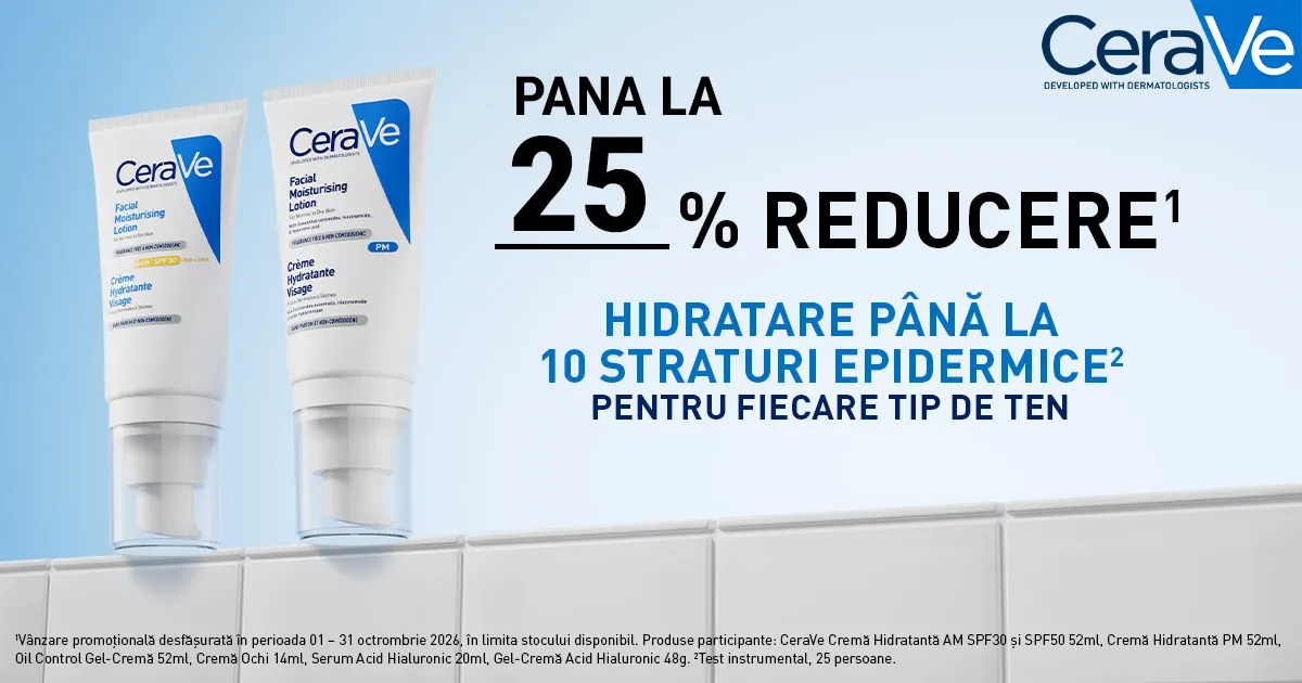 L'oreal - Cerave - Pana la 25% reducere