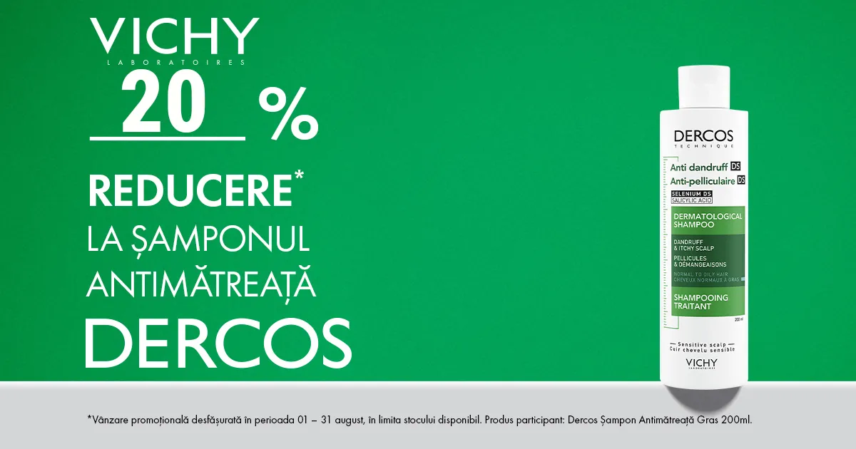 L'oreal - Dercos - Produsul Lunii - 20% reducere
