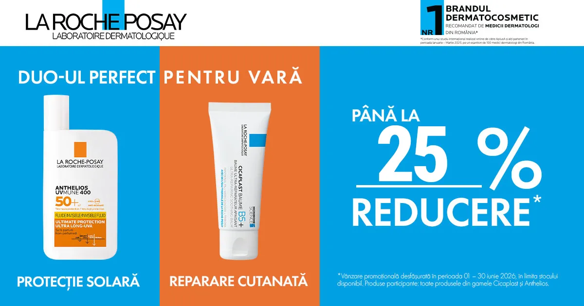 L'oreal - Protectie solara & Reparare cutanata - Pana la 25% reducere