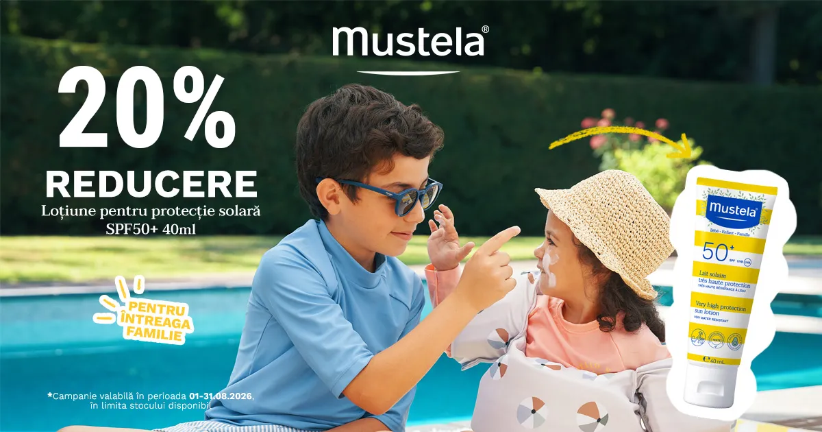 Mustela - Protectie Solara - 20% reducere