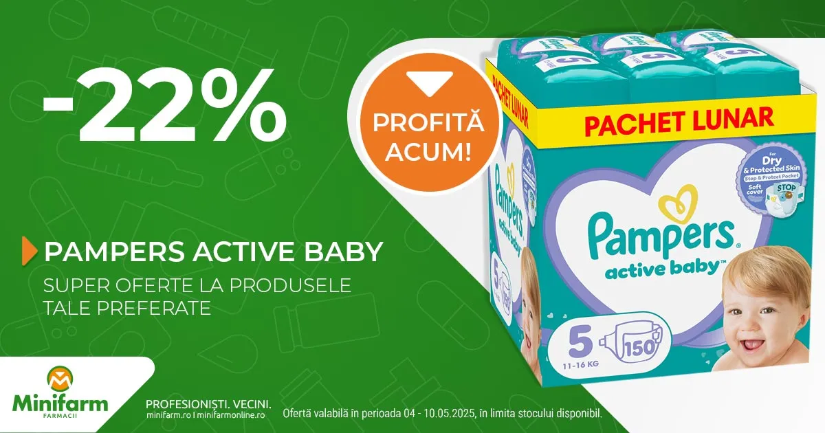 Pampers Active XXL - P&G - 22% reducere - 04 - 10.05