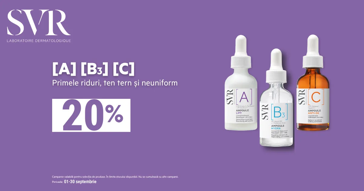 SVR - Seruri concentrare Ampoule - 20% discount