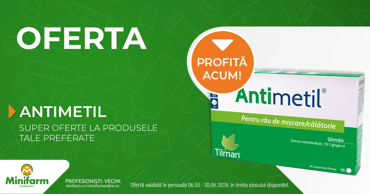 Tilman - Antimetil, 36 comprimate - Oferta