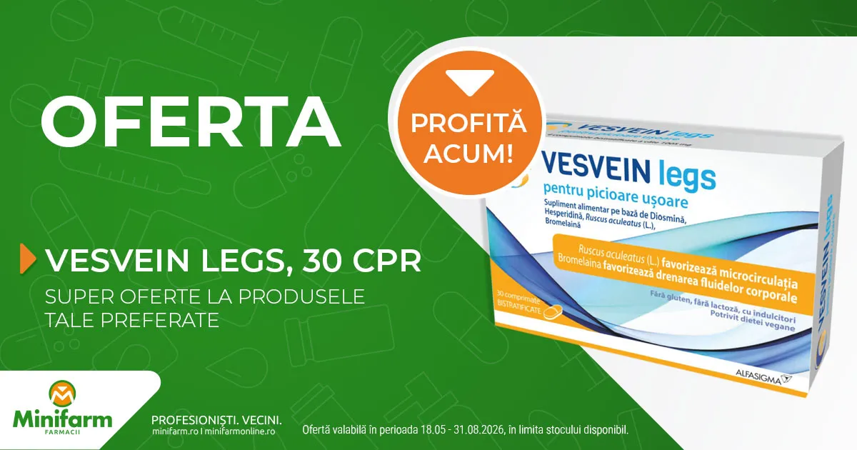Vesvein Legs, 30 comprimate, Alfasigma - Oferta