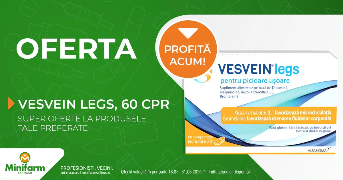 Vesvein Legs, 60 comprimate, Alfasigma - Oferta