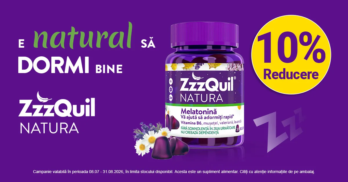 ZzzQuil Natura - E Natural sa dormi la bine - P&G - 10% discount